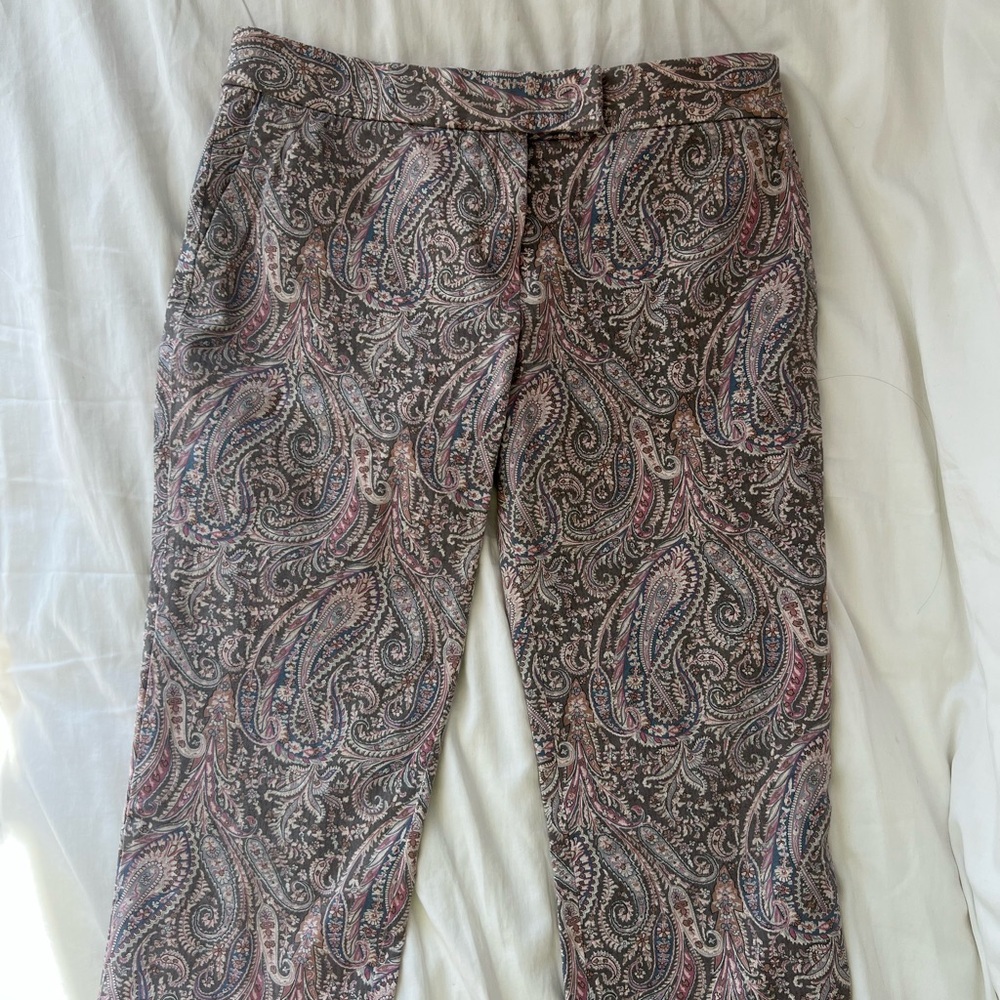 Paisley Print Capris